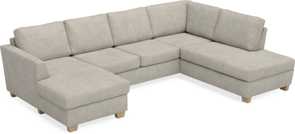 Friday - 3-sits soffa med schäslong vänster och divan höger - Beige