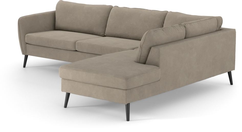 County - 2,5-sits soffa med divan höger - Beige