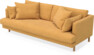 Harper - 3-sits soffa, hel dyna - Gul