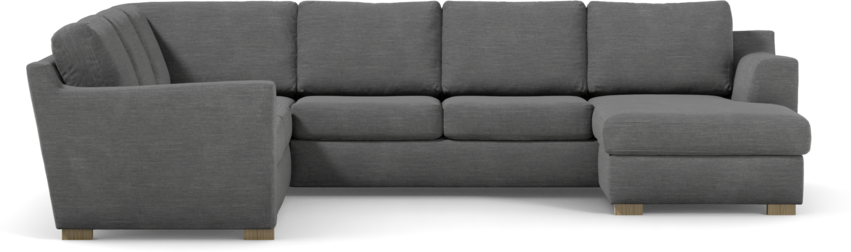 Friday - Hörnsoffa, 2+3-sits med schäslong höger - Grå