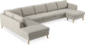 County - 4-sits soffa med divan vänster och schäslong höger - Beige