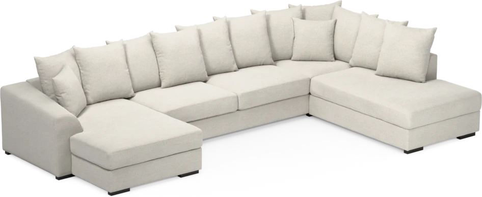 Town - 3-sits soffa med divan höger och schäslong vänster - Vit