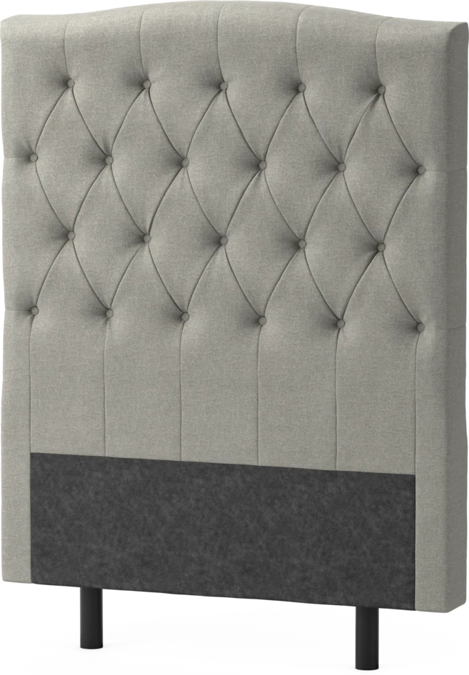 Delux Välvd - Sänggavel, 90-210 cm - Grå