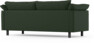 Cherrie - 2,5-sits soffa, fast klädsel - Grön