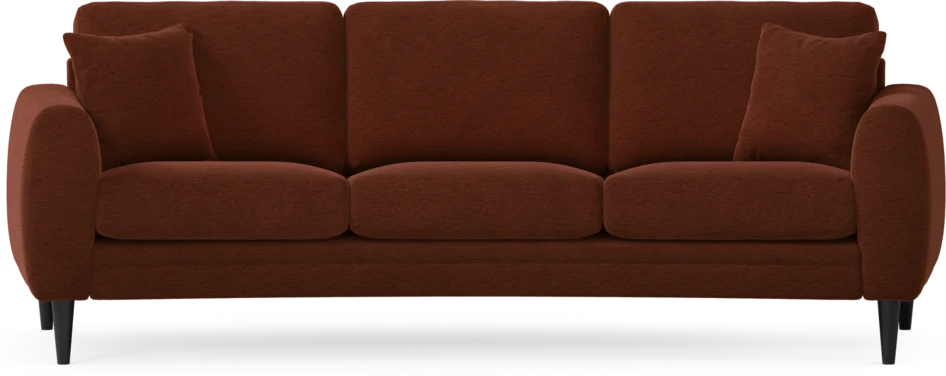 Eden - 3-sits soffa svängd - Orange