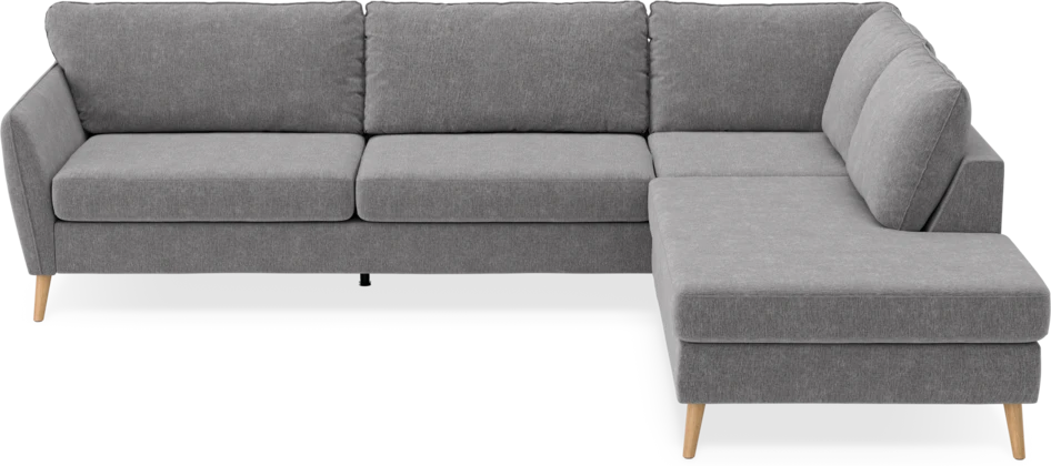 County - 2,5-sits soffa med divan höger - Grå