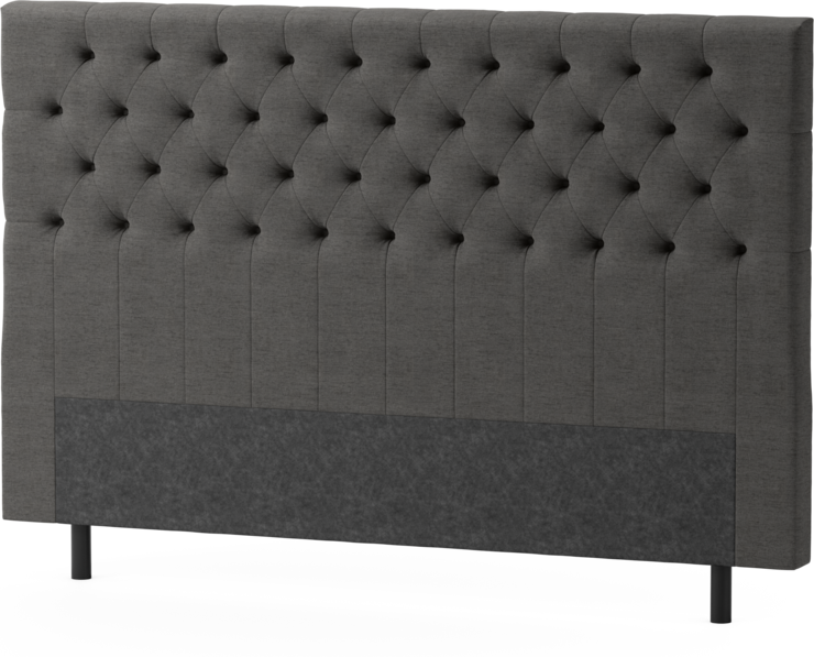 Delux Pikerad XL - Sänggavel, 90-210 cm - Grå