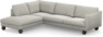 Madison - 3-sits soffa med divan vänster - Grå
