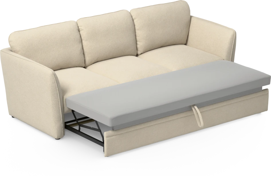 Öland - Bäddsoffa 3-sits, längsbäddad - Beige