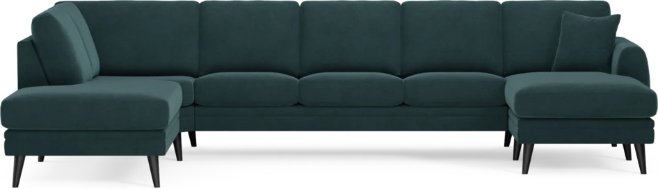 Eden - 3-sits soffa med divan vänster och schäslong höger - Blå