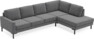 Sierra - 3-sits soffa med divan höger - Grå
