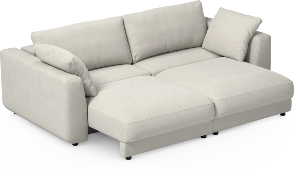Amie - Bäddsoffa 3-sits - Vit