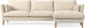 Winston - 3-sits soffa med schäslong, vändbar - Beige