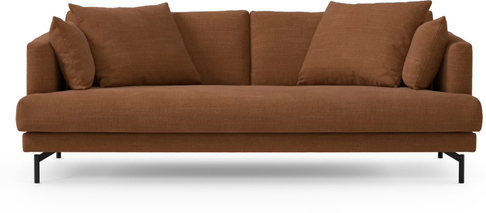 Harper - 3-sits soffa, hel dyna - Orange
