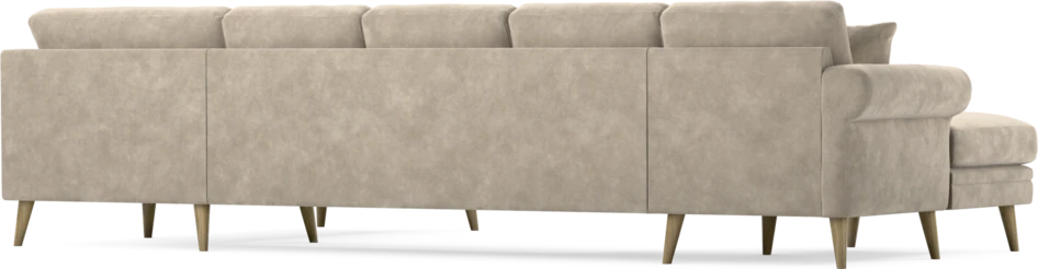 Eden - 3-sits soffa med schäslong vänster och divan höger - Beige