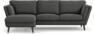 Madison Lux - 2-sits soffa med schäslong vänster - Grå
