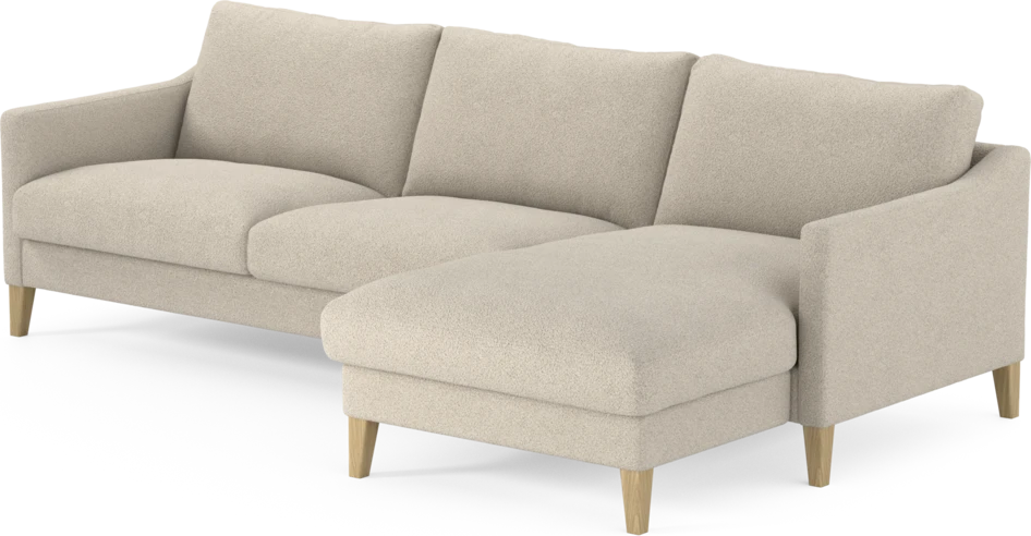 Winston - 3-sits soffa med schäslong, vändbar - Beige