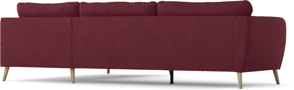 County - 2,5-sits soffa med divan höger - Röd