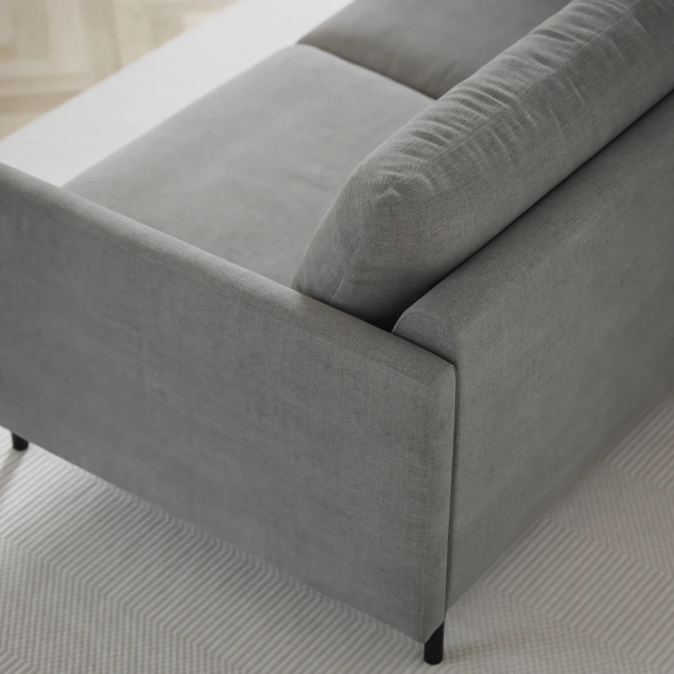 Madison - 2-sits soffa med divan vänster och schäslong höger - Grå
