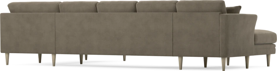 Eden - 3-sits soffa med schäslong vänster och divan höger - Beige