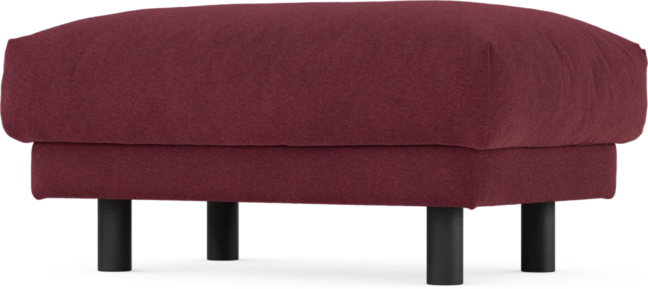 Cherrie - Fotpall 110, fast klädsel - Röd