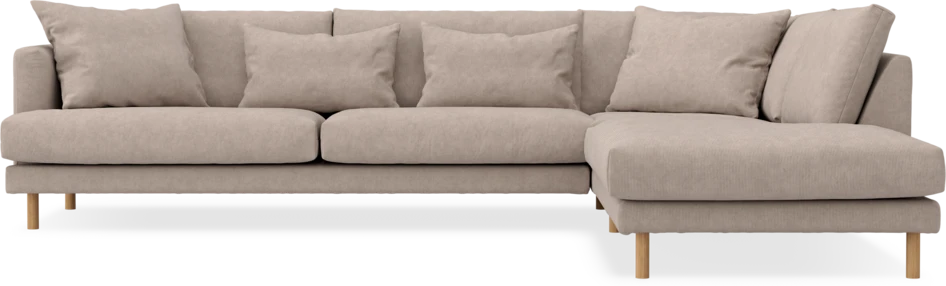 Harper - 3-sits soffa med divan höger - Beige