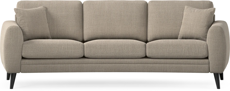 Eden - 3-sits soffa svängd - Beige