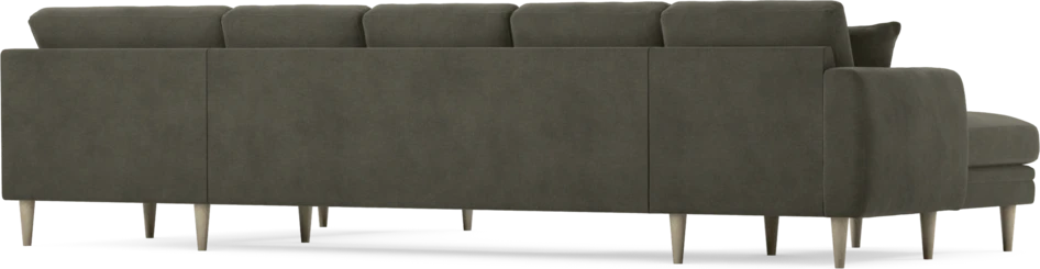 Eden - 3-sits soffa med schäslong vänster och divan höger - Grå