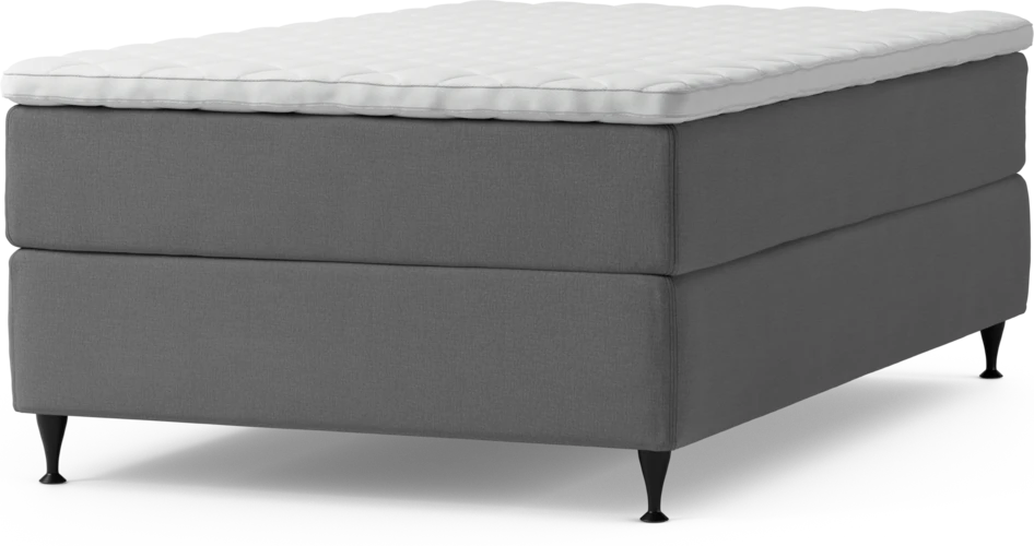 Delux Exclusive - Kontinentalsäng, enkelsäng 120 cm med bäddmadrass och sängben