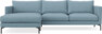 Impression Delux - 3-sits soffa med schäslong vänster - Blå
