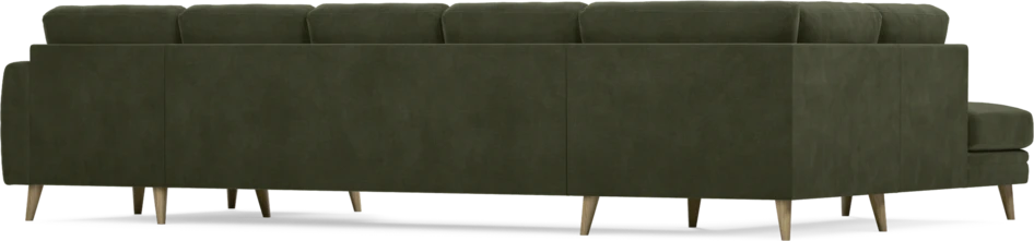 Eden - 3-sits soffa med divan vänster och schäslong höger - Grön