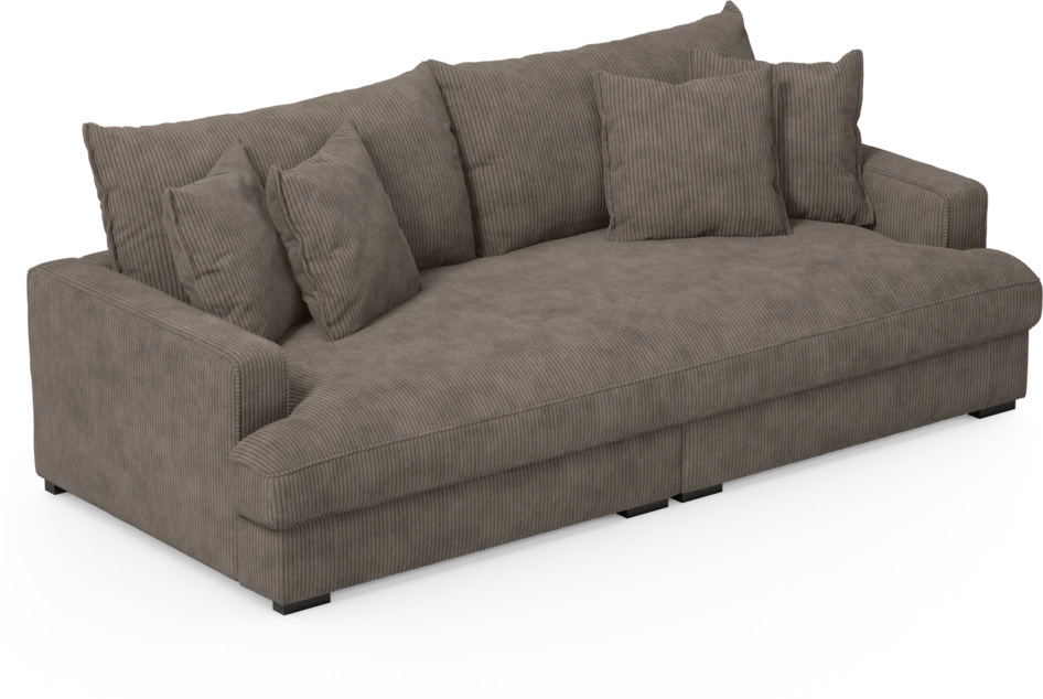 Rossi - 3-sits soffa, hel dyna - Brun