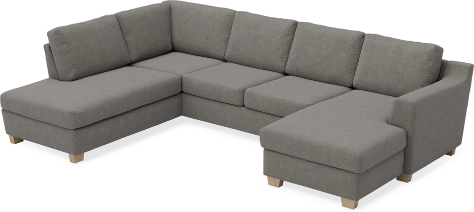 Friday - 3-sits soffa med divan vänster och schäslong höger - Grå