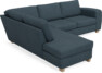 Friday - 2,5-sits soffa med divan vänster - Blå