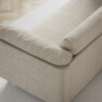 Cherrie - 3-sits soffa, hel dyna, fast klädsel - Beige