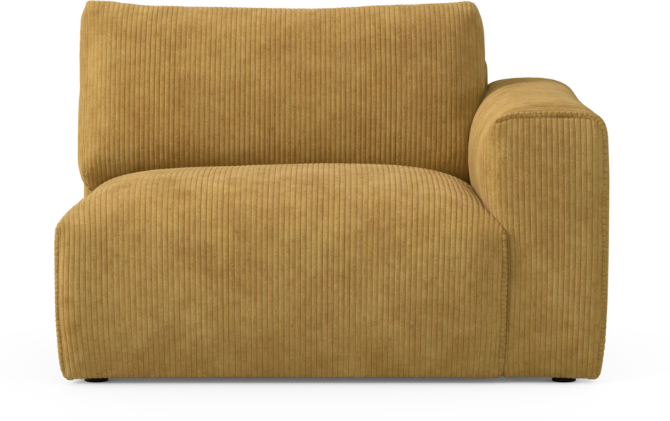 Free - 1,5-sits med armstöd höger - Gul
