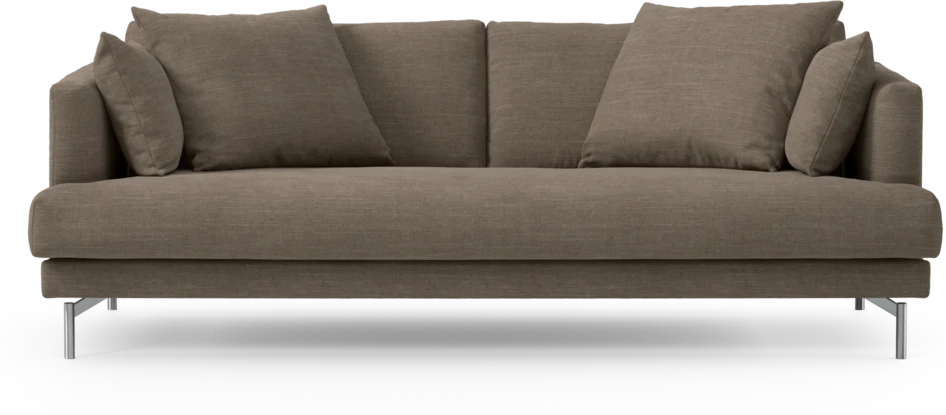 Harper - 3-sits soffa, hel dyna - Brun