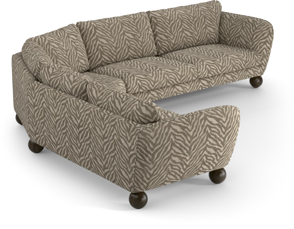 Madison Lux - Hörnsoffa 2+3-sits, hörn 2 - Brun