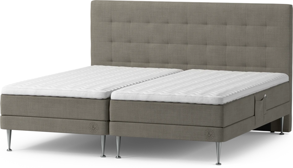 Särö Comfort - Ställbar säng, dubbelsäng med bäddmadrass, sängben och Bris sänggavel