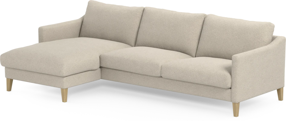 Winston - 3-sits soffa med schäslong, vändbar - Beige