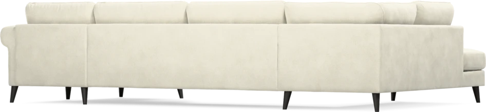 Bridge - 3-sits soffa med divan vänster och schäslong höger - Vit
