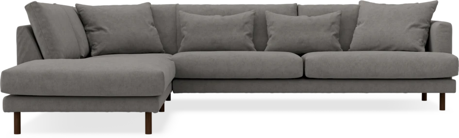 Harper - 3-sits soffa med divan vänster - Grå