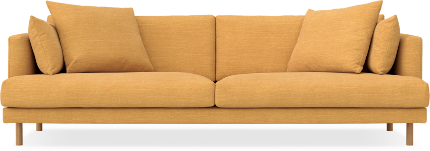 Harper - 4-sits soffa - Gul
