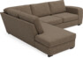 Friday - 2,5-sits soffa med divan vänster - Brun