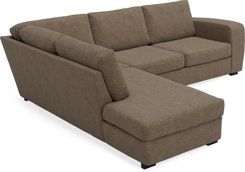 Friday - 2,5-sits soffa med divan vänster - Brun