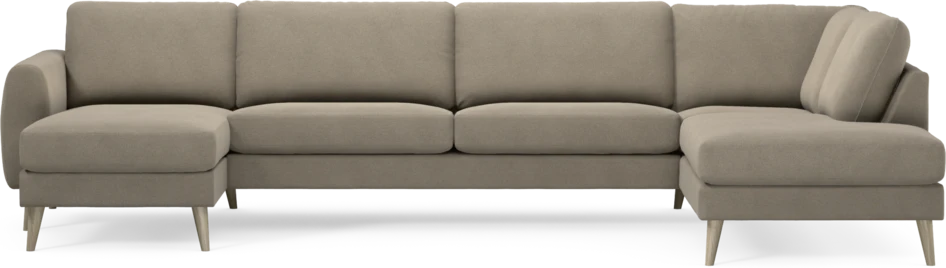 Bridge - 3-sits soffa med schäslong vänster och divan höger - Beige