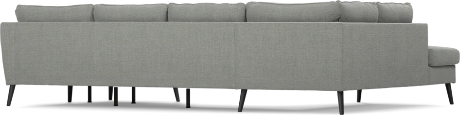 County - 3-sits soffa med divan vänster och schäslong höger - Grå
