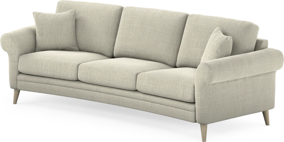Eden - 3-sits soffa svängd - Beige