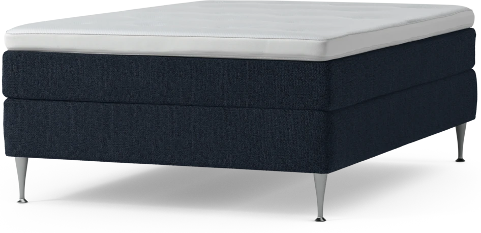 Delux Sense - Kontinentalsäng, enkelsäng 140 cm med bäddmadrass och sängben