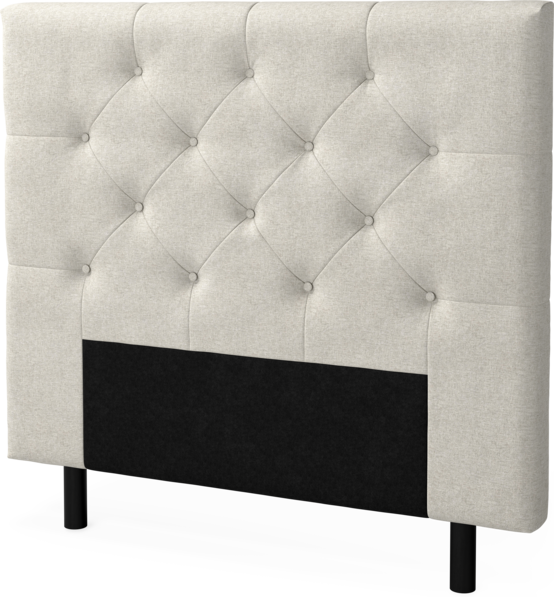 Delux Pikerad Låg - Sänggavel, 90-210 cm - Beige